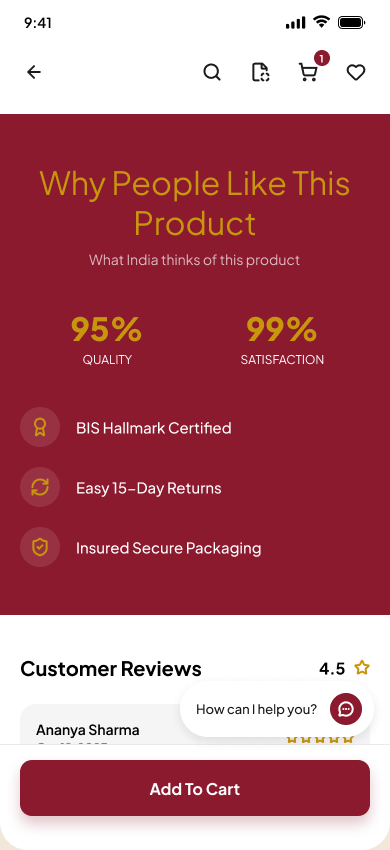 Generic app — social proof and reviews state